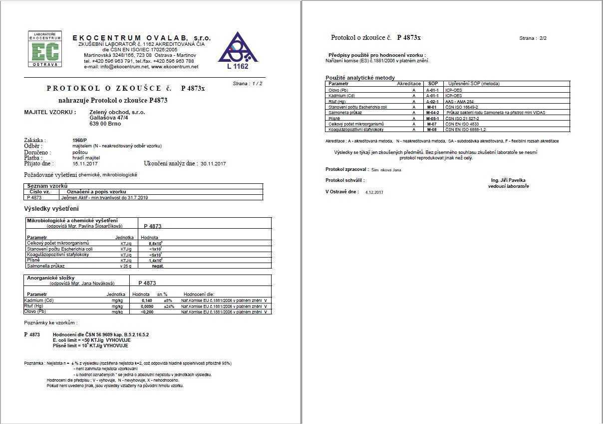Ječmen Aktif - balení na 83 dnů (≈ 13 Kč denně)